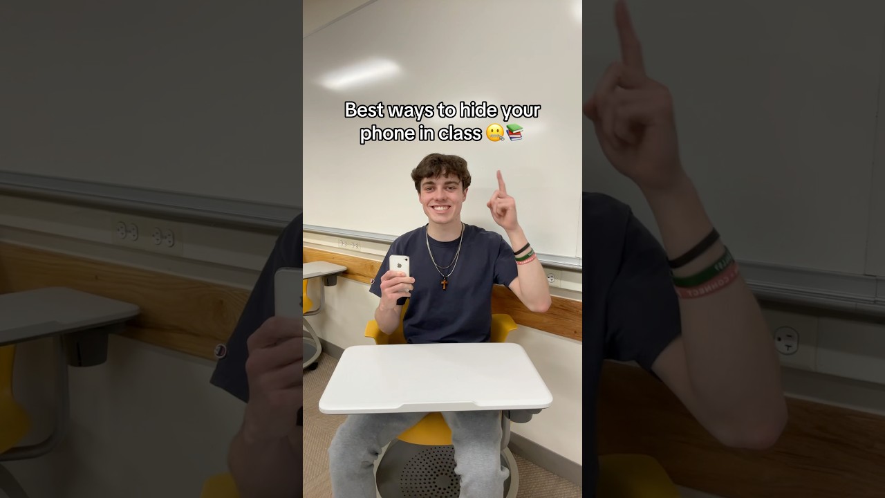 Best ways to hide your phone in class 🤐📚