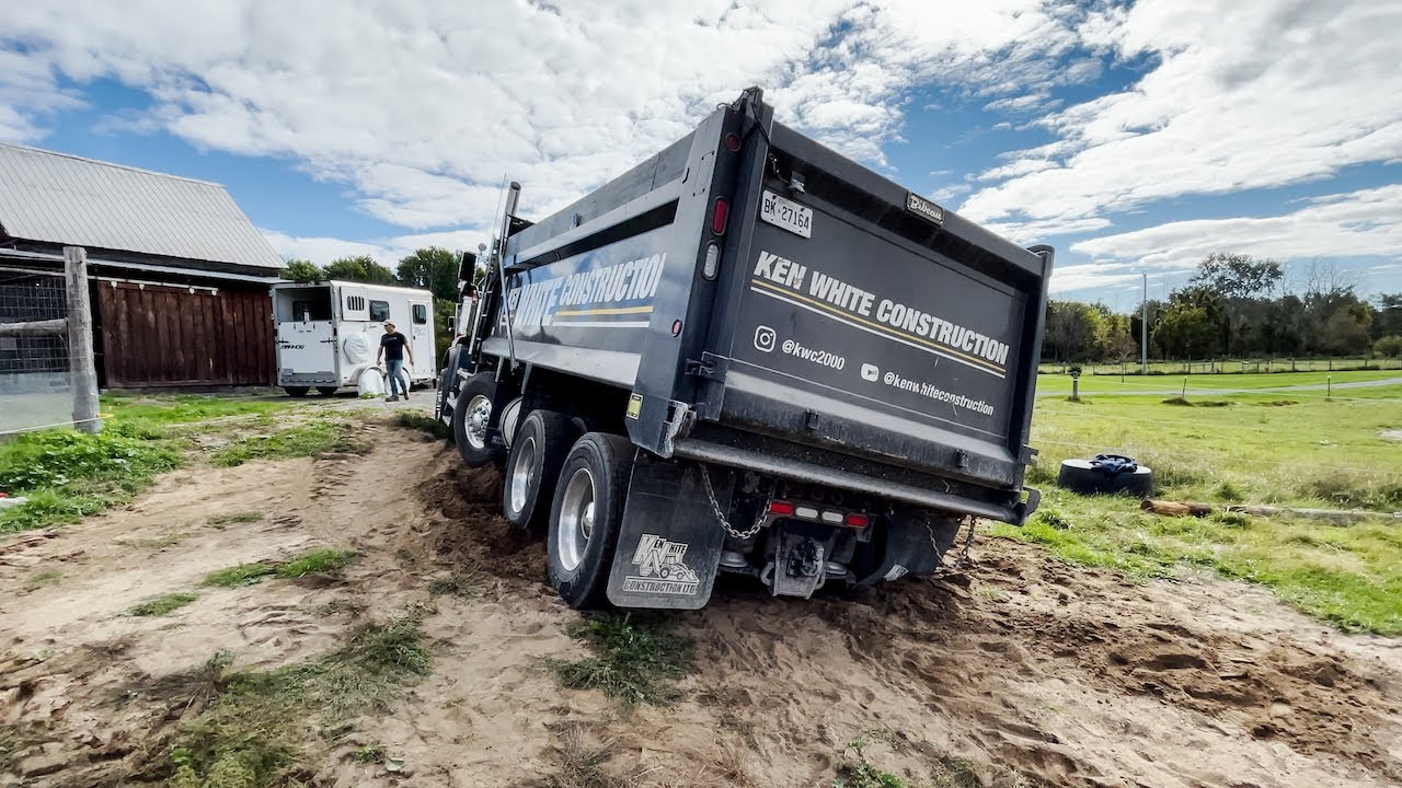 this is how to tip over a fully loaded dump truck