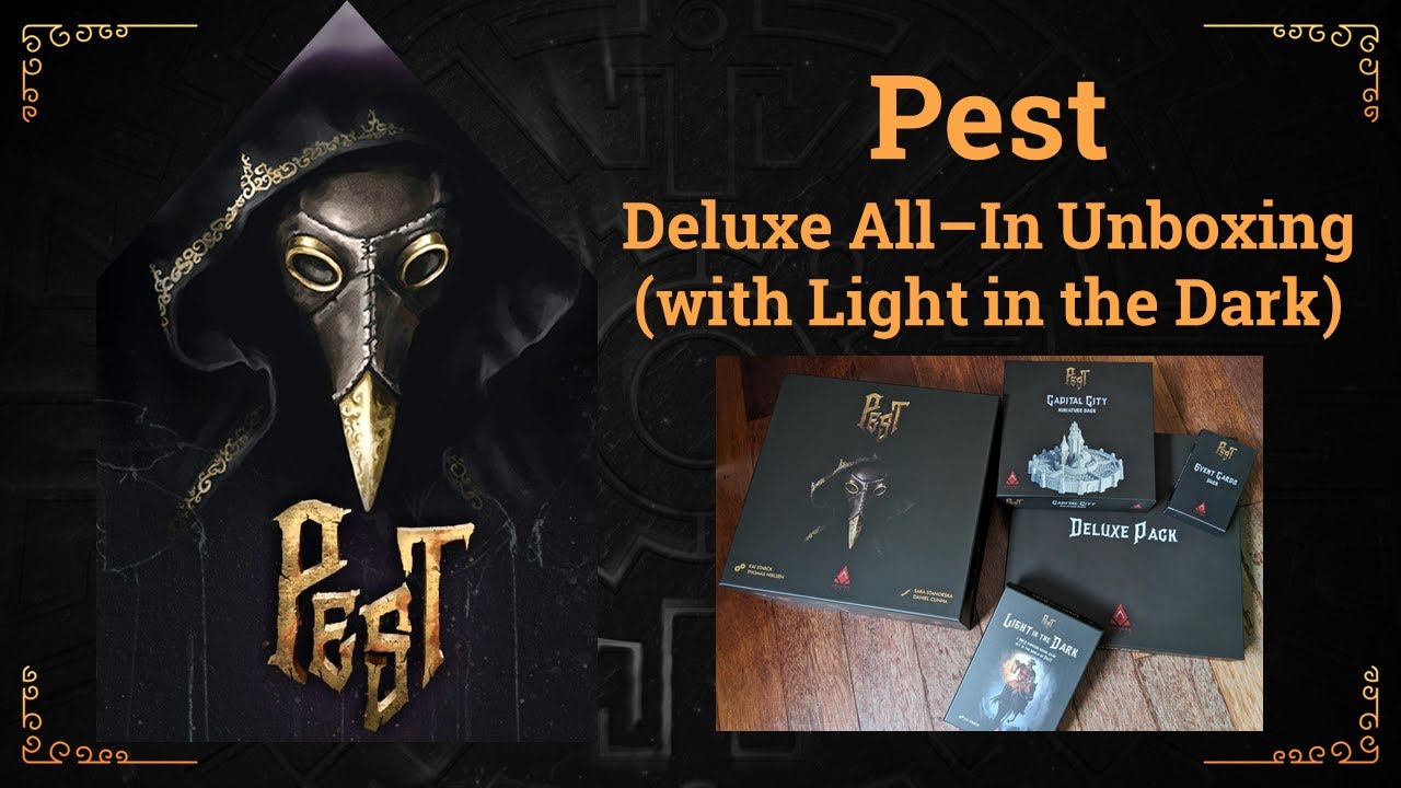 Pest Board Game - Deluxe All-In Unboxing (including Light in the Dark)