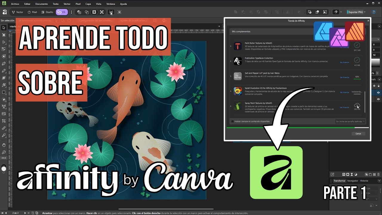 Tutorial Affinity by Canva | Ajustes de privacidad, Vincular recursos, Interfaz y Configuraciones