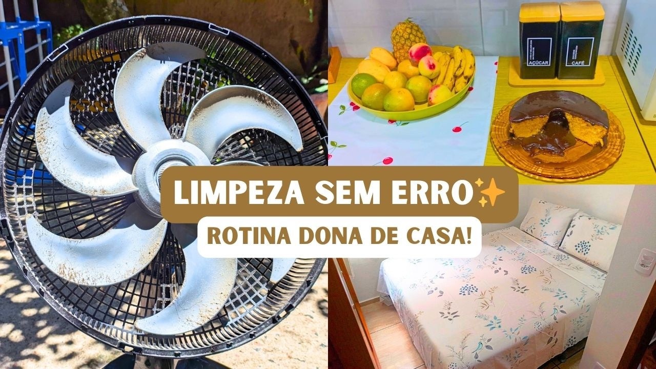 COMO FAZER LIMPEZA COMPLETA NO VENTILADOR+DICAS E ROTINA  DONA DE CASA!