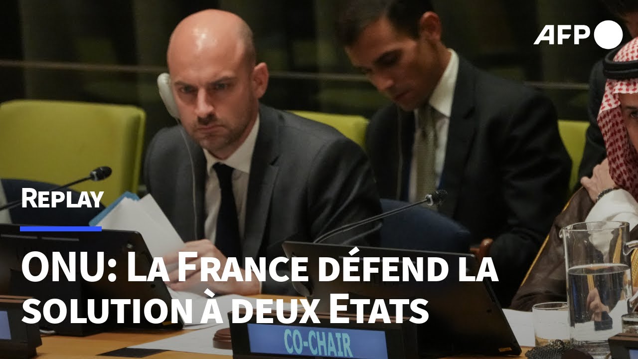 Discours de Barrot à l'ONU sur une solution à deux Etats, israélien et palestinien