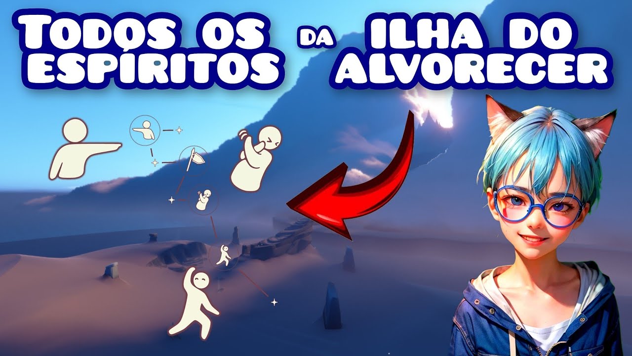 Todos os Espíritos da Ilha do alvorecer no (Sky Filhos da Luz) encontre a localização de todos eles!