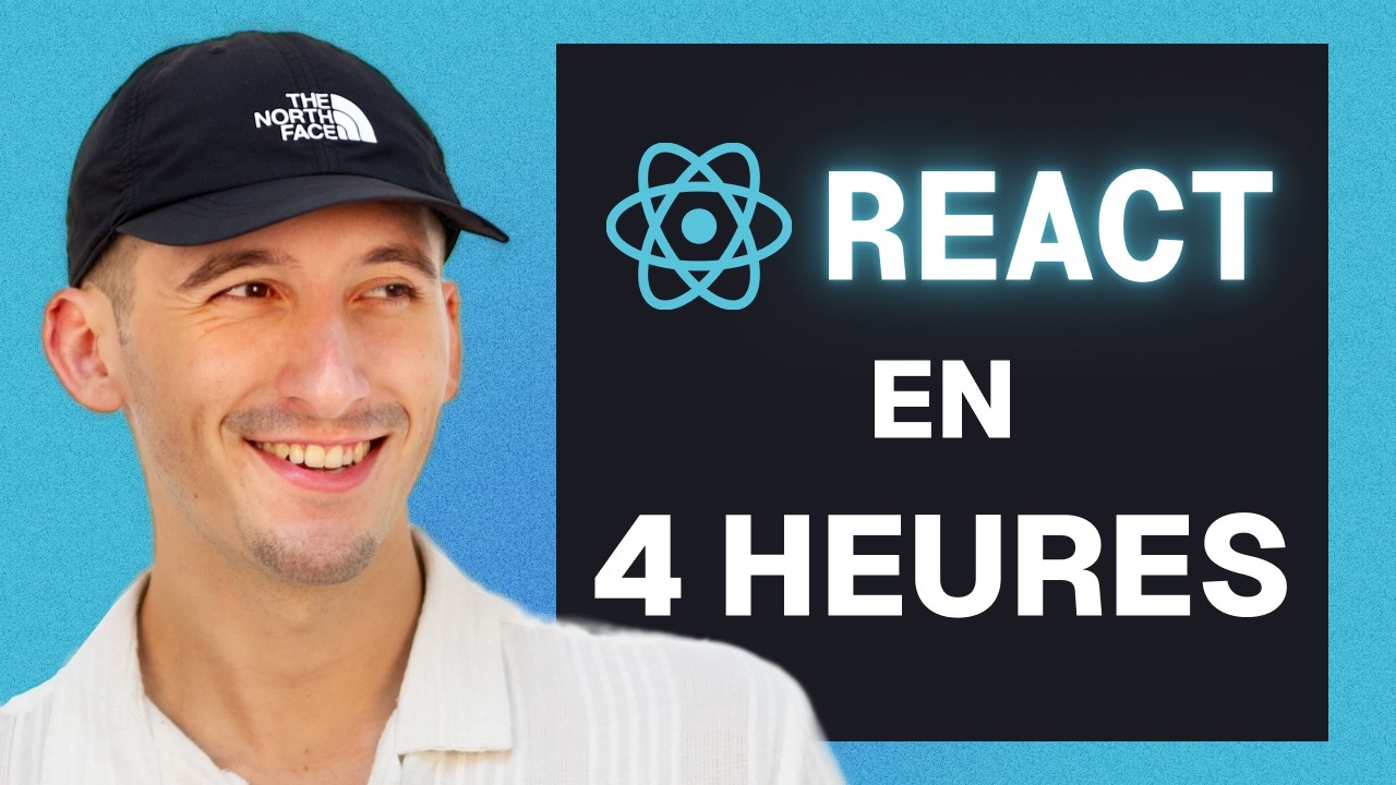 React in 4 hours : full tutorial 2025