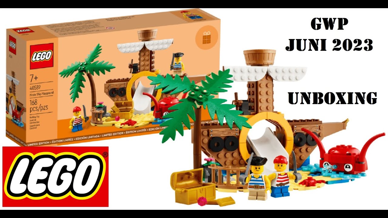 LEGO GWP 40589 Pirate Ship Playground Unboxing & Speed Build