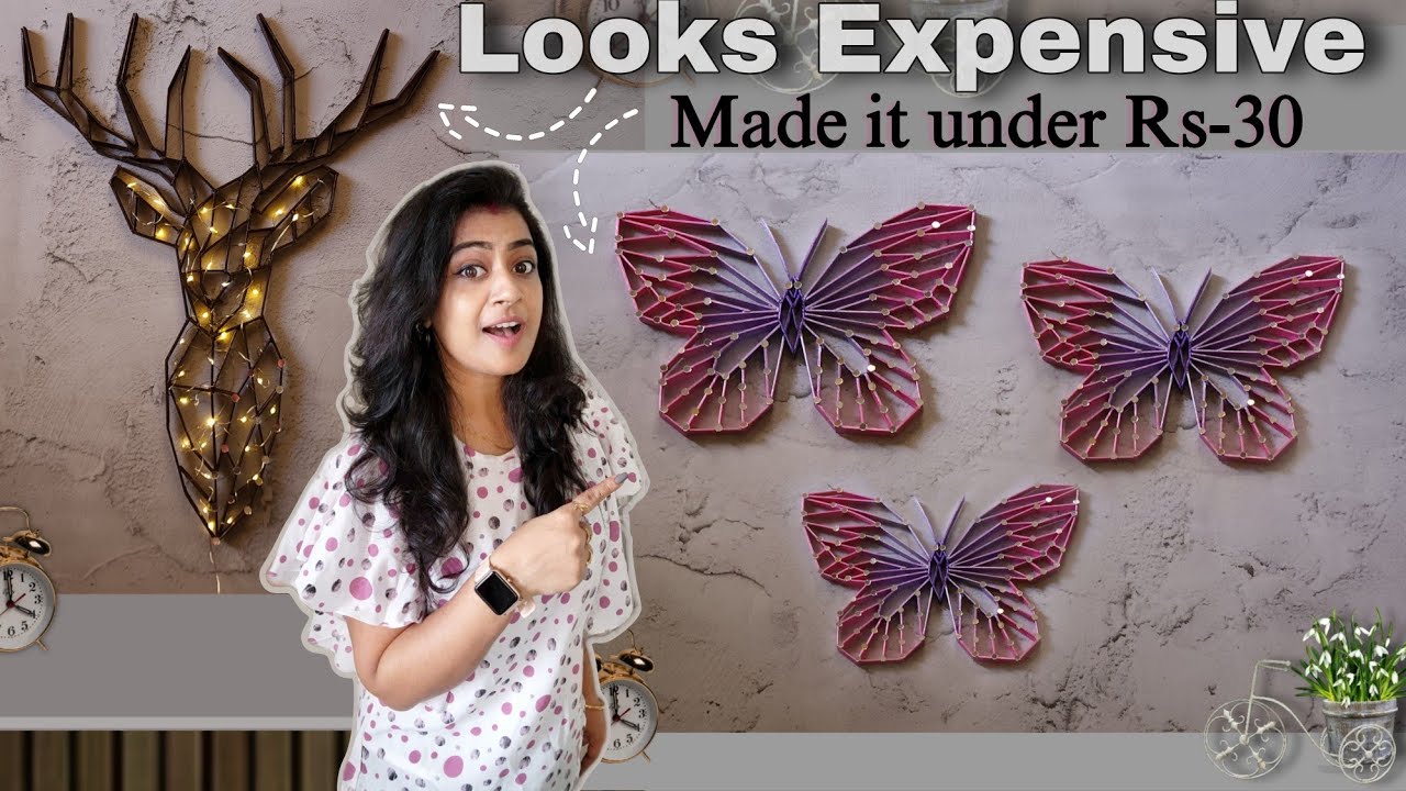 Christmas DIY Wall decor ideas from Ice-cream sticks | Wall decoration ideas | Home decorating ideas