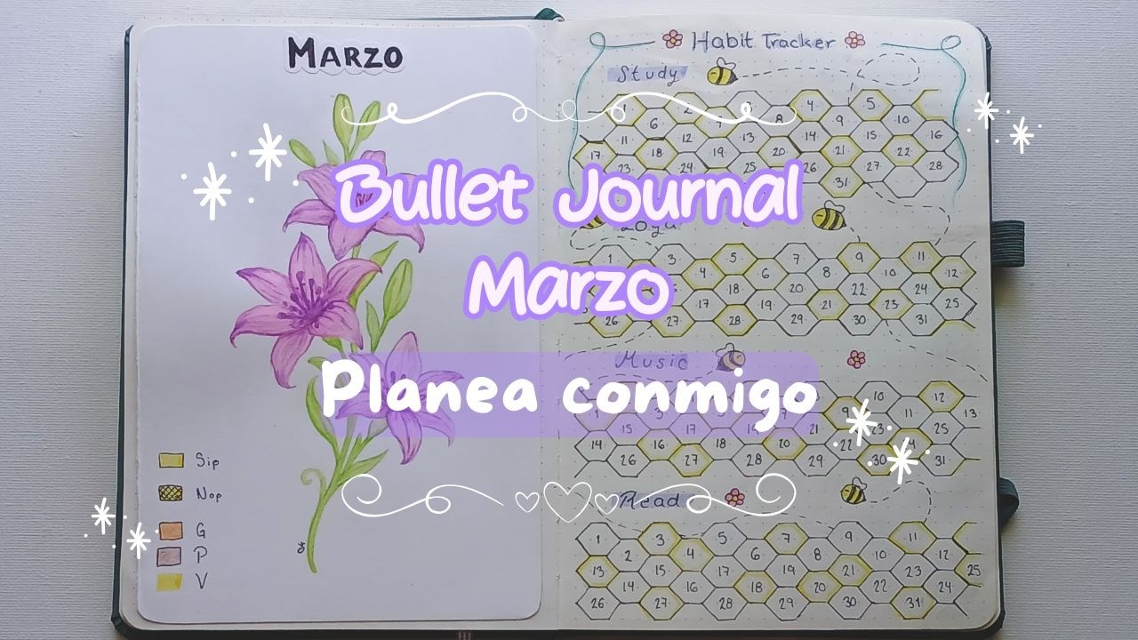 🌻✨️ Prepara Marzo Conmigo ✨️🌻  Bullet Journal 🌻✨️