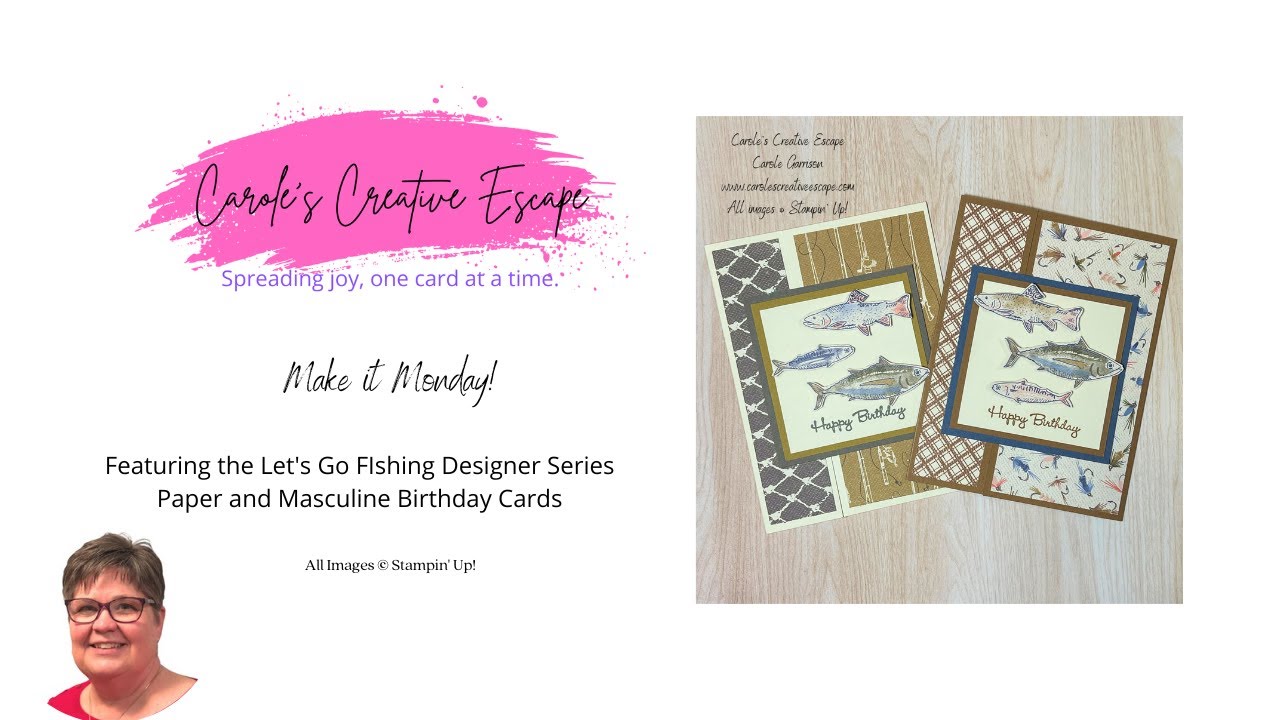 Make It Monday! - Gone Fishing - Masculine Birthday Cards