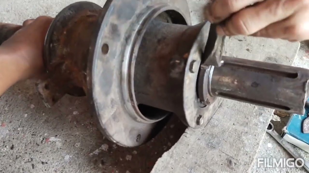 cara mudah mengganti bearing atau lahar as Angin mesin giling beras satake