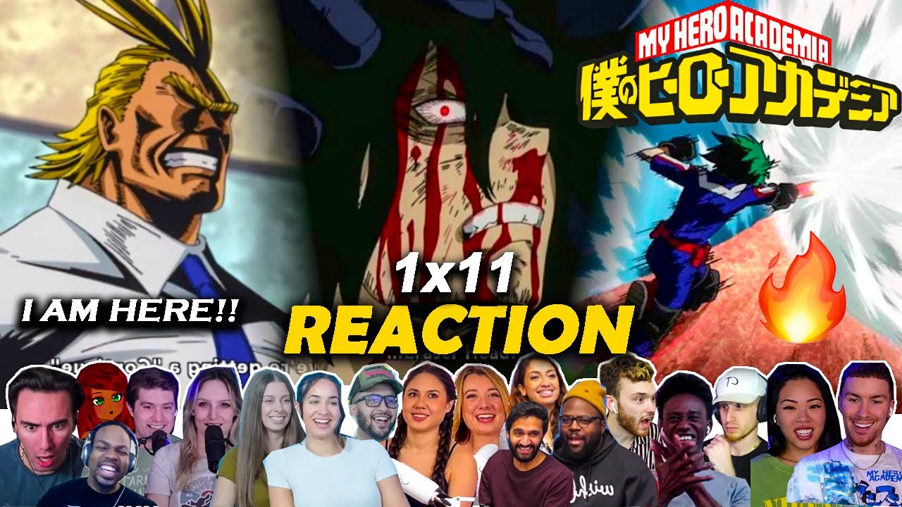 ERASER IS GOING TO DIE?!😱🩸Allmight Arrives!🔥My hero Academia Episode 1x11 Reaction Mashup
