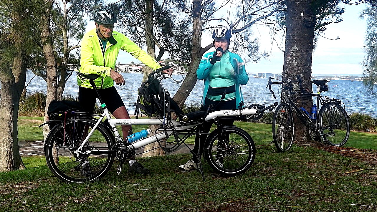 Hase Pino Tandem Tourer on Lake MacQuarie NSW