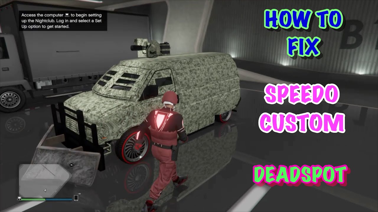 GTA V ONLINE *HOW TO FIX YOUR SPEEDO CUSTOM DEADSPOT*