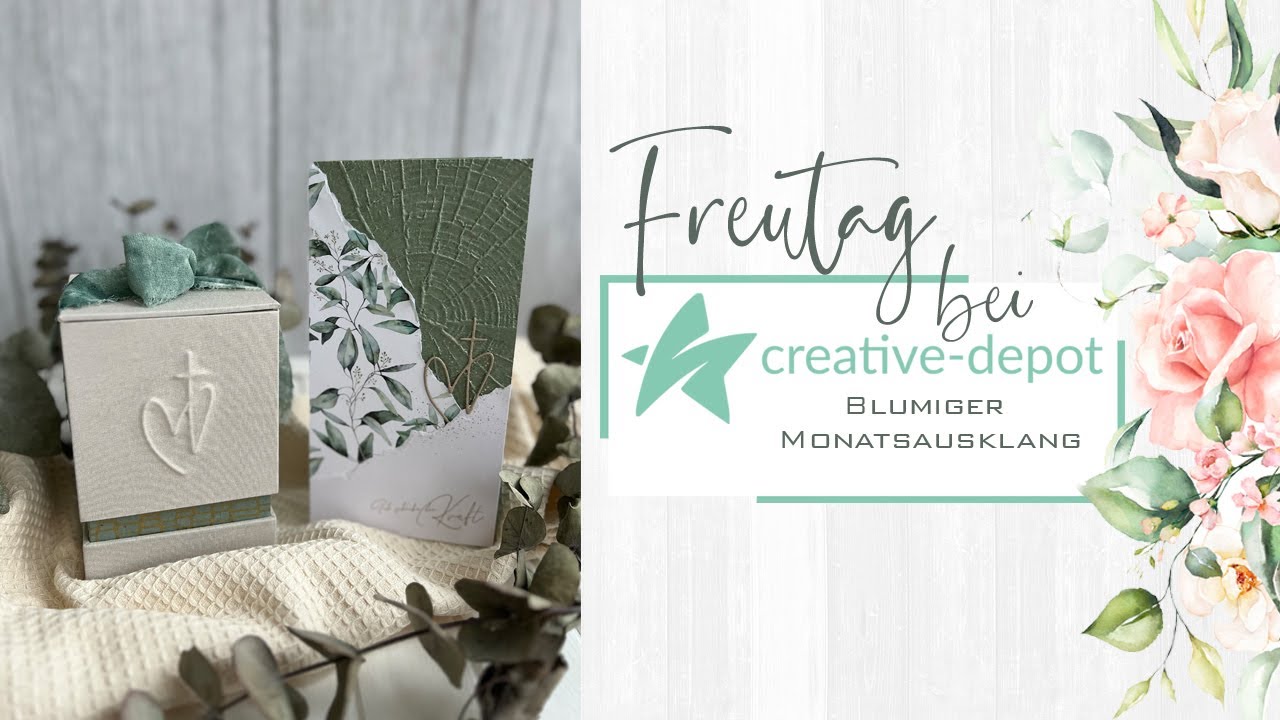 FREUTAG | Blumiger Monatsausklang | Kerzenverpackung | Trauer Set | Creative Depot | Januar 2024