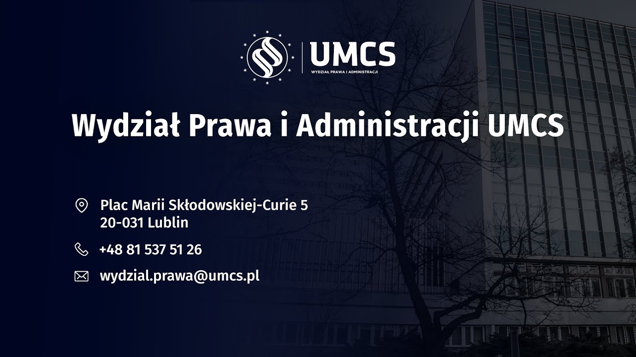 Webinar UMCS 2022 - Wydział Prawa i Administracji