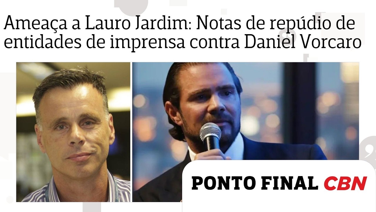 Ameaça a Lauro Jardim: Entidades de imprensa emitem notas de repúdio contra Daniel Vorcaro