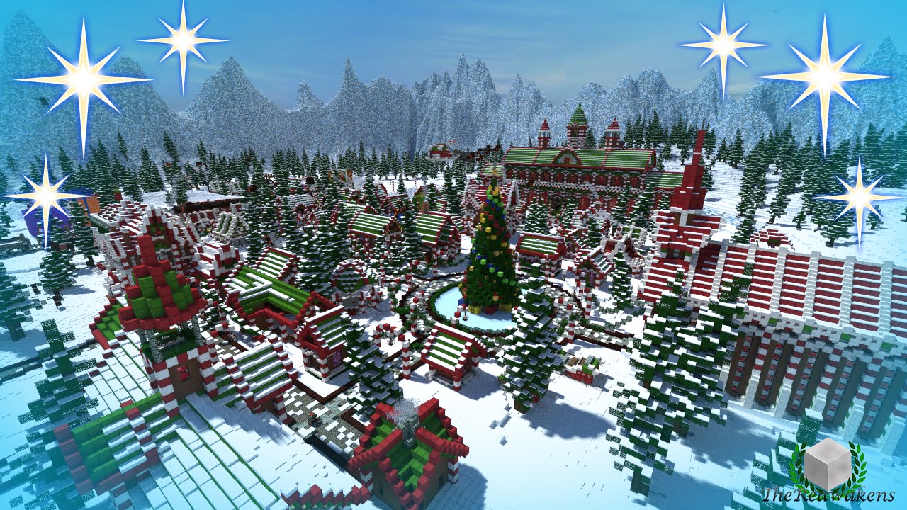 Minecraft Timelapse - Santa's Gingerbread Christmas City [Download]