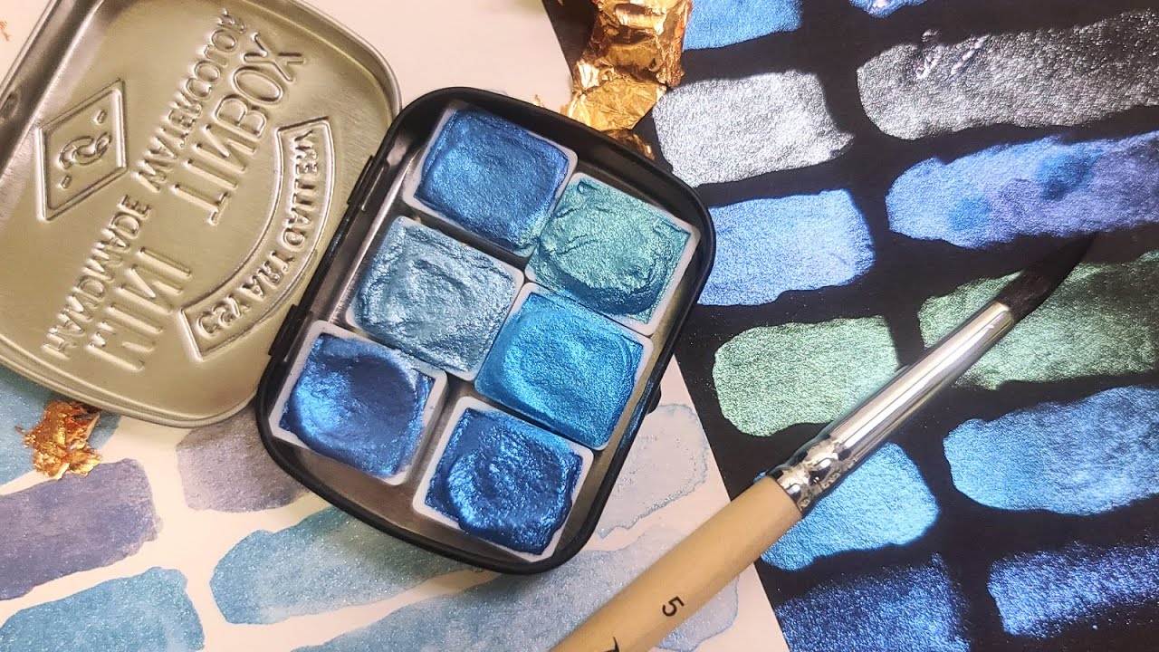 CSY ART GALLERY | HANDMADE METALIC WATERCOLOR  | MERMAID COAST | UNPACKING