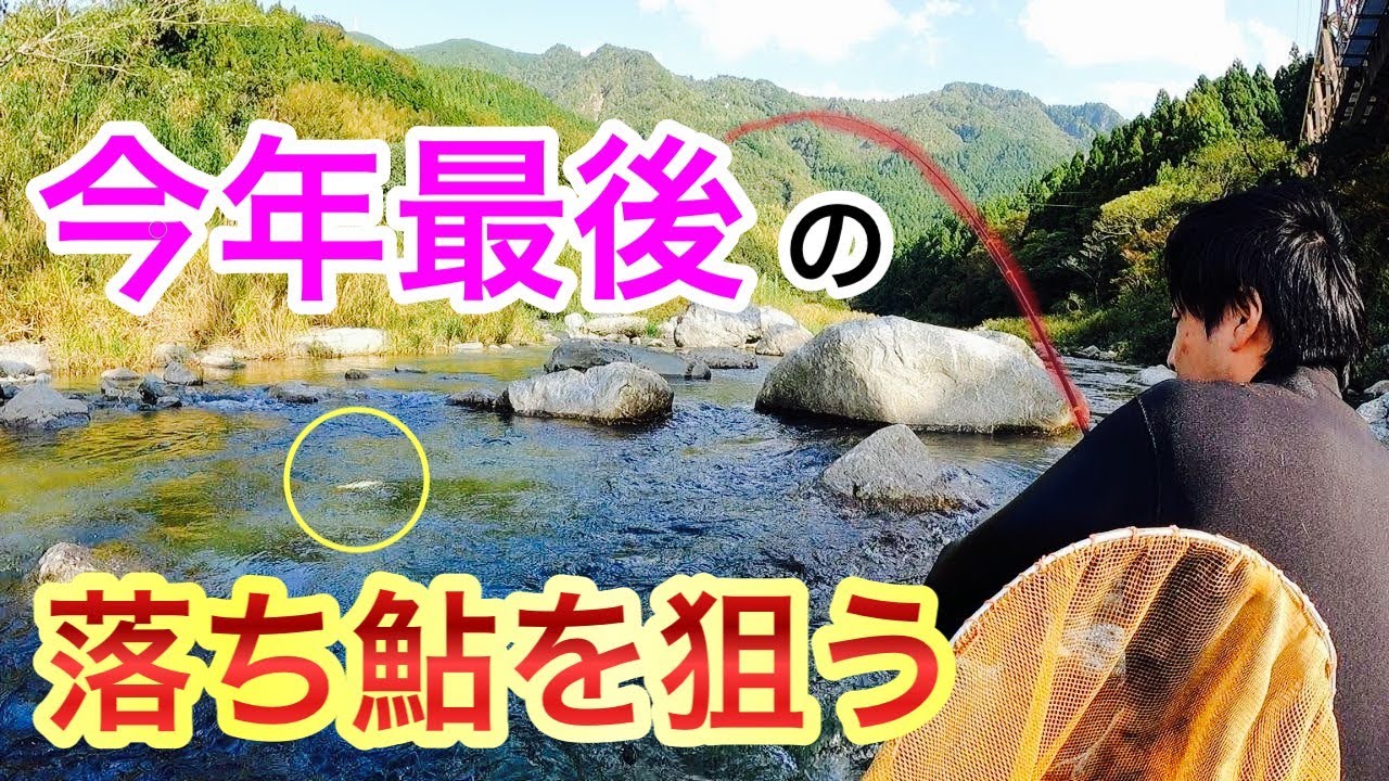 極寒の水の中へ　今年最後の落ち鮎に挑む