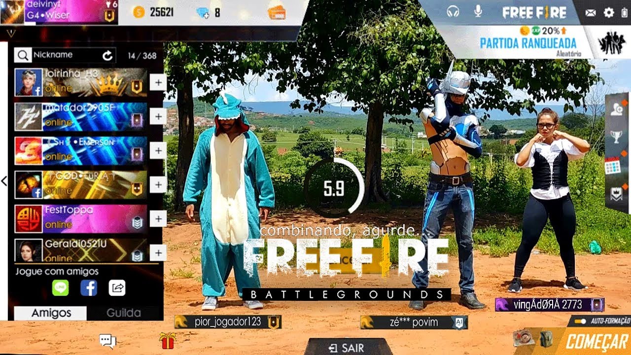 FREE FIRE BATTLEGROUNDS NA VIDA REAL 4