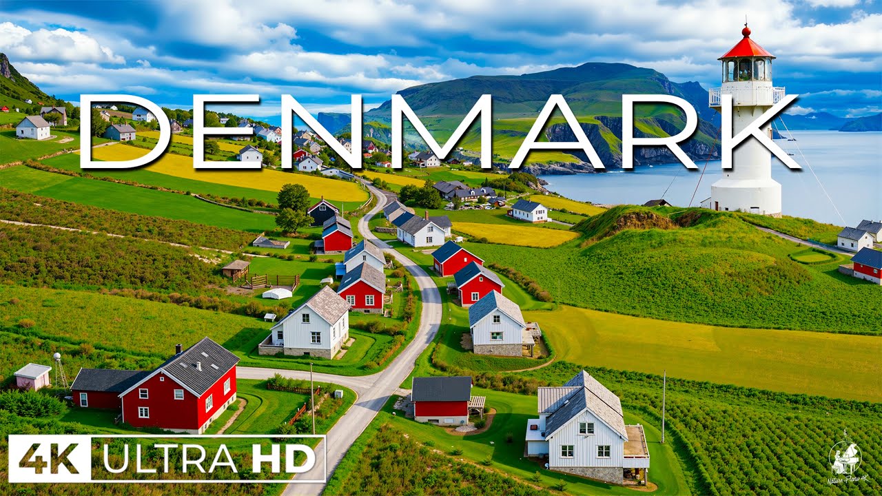 Дания 4K 🇩🇰 | Сказочные города, мирная сельская местность и скандинавская красота
