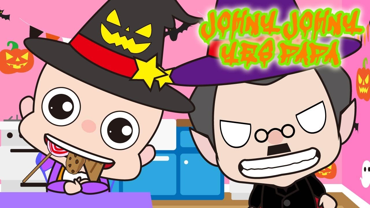 Johny Johny Yes PaPa Little Babies Halloween | Children Nursery Rhyme | Kids Songs | Baby Puff Puff