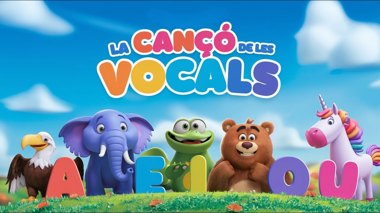 La CANÇÓ de les VOCALS👨‍🏫| Cançó infantil educativa per aprendre les vocals en #català amb #animals