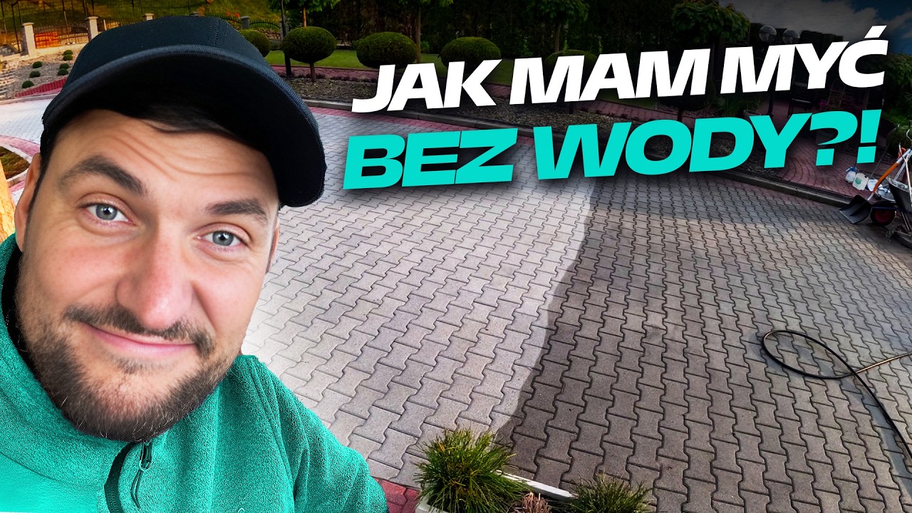 JAK MAM TO ZROBIĆ?! Mycie kostki bez wody. Fugowanie kostki piaskiem malowanie kostki DOMINIK MALUJE