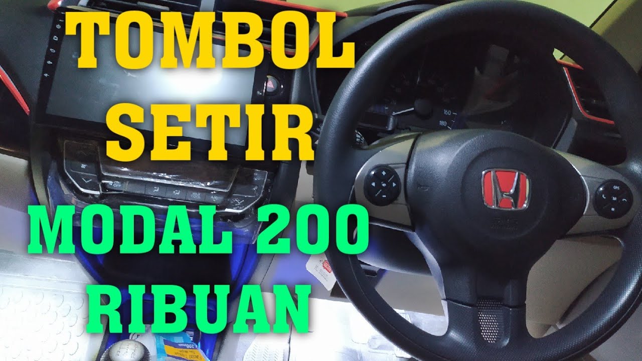 TOMBOL STIR STEERING SWITCH MOBILIO BRIO WIRELESS UNIVERSAL