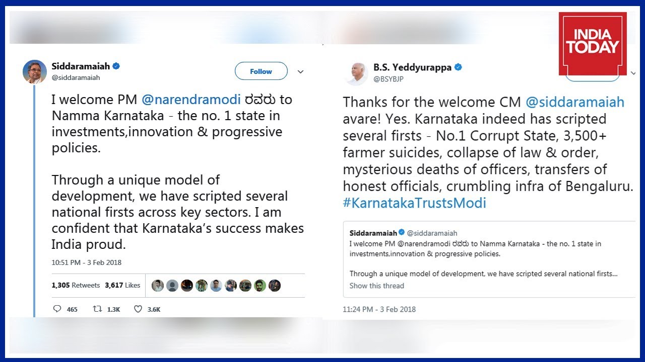 Congress-BJP Twitter War Ahead Of PM Modi's Rally In Karnataka
