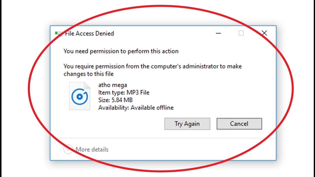 PenDrive provide administrator permission to copy to this folder Problem Solution