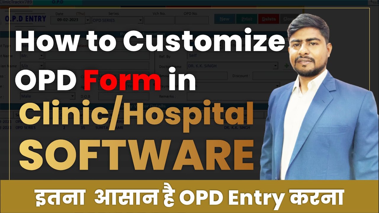 How to Customize OPD Form in Clinic/Hospital Management Software | | Part-H8