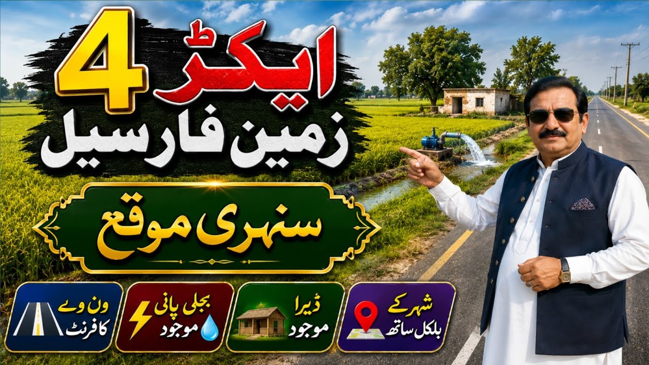 4 Acre Agricultural Land for Sale in Punjab, Pakistan | Affordable Price | Land for Sale | Ep 249