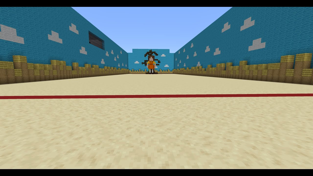I made RED LIGHT GREEN LIGHT in Minecraft Bedrock Edition