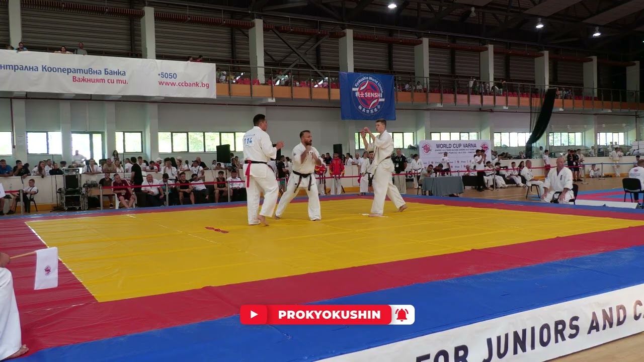 World Cup Varna: 1/8 +85 kg Viktor Mayer (Czech) vs Sabyrzhan Sarsengaliyev (Kazakhstan, aka)