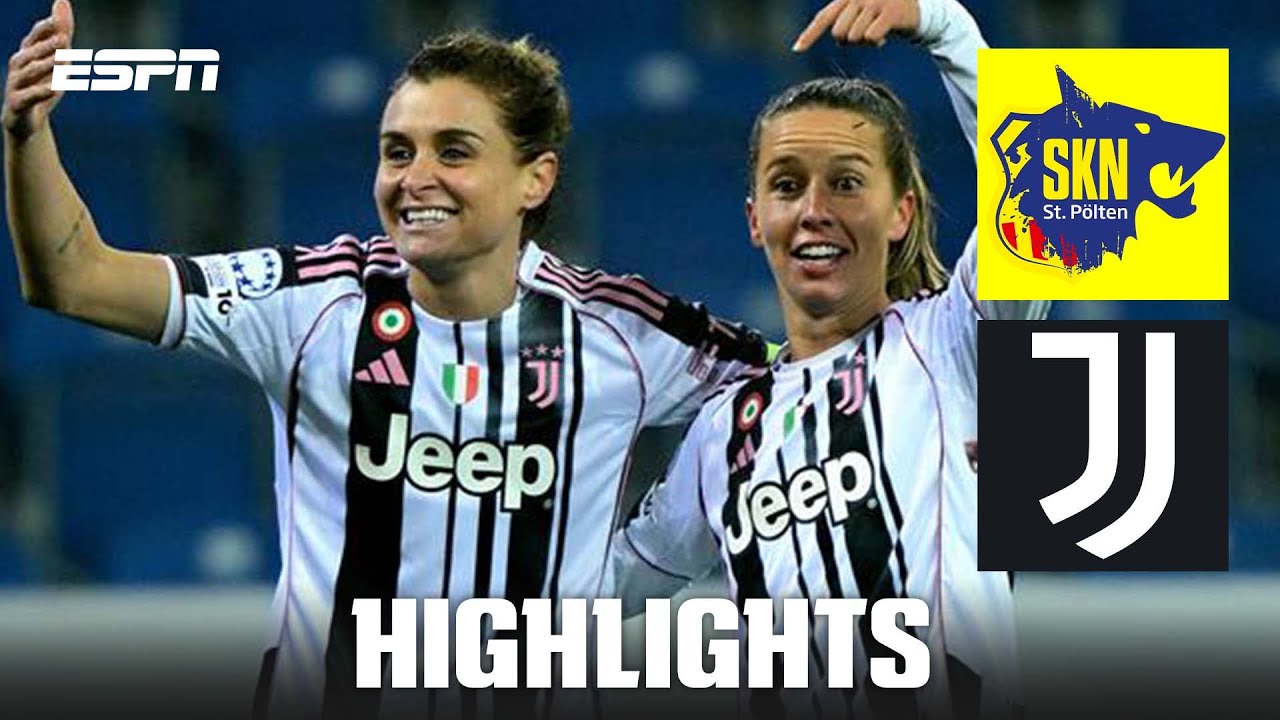 Juventus eliminate St Pölten with 5-0 win | UEFA Women’s Champions League Highlights