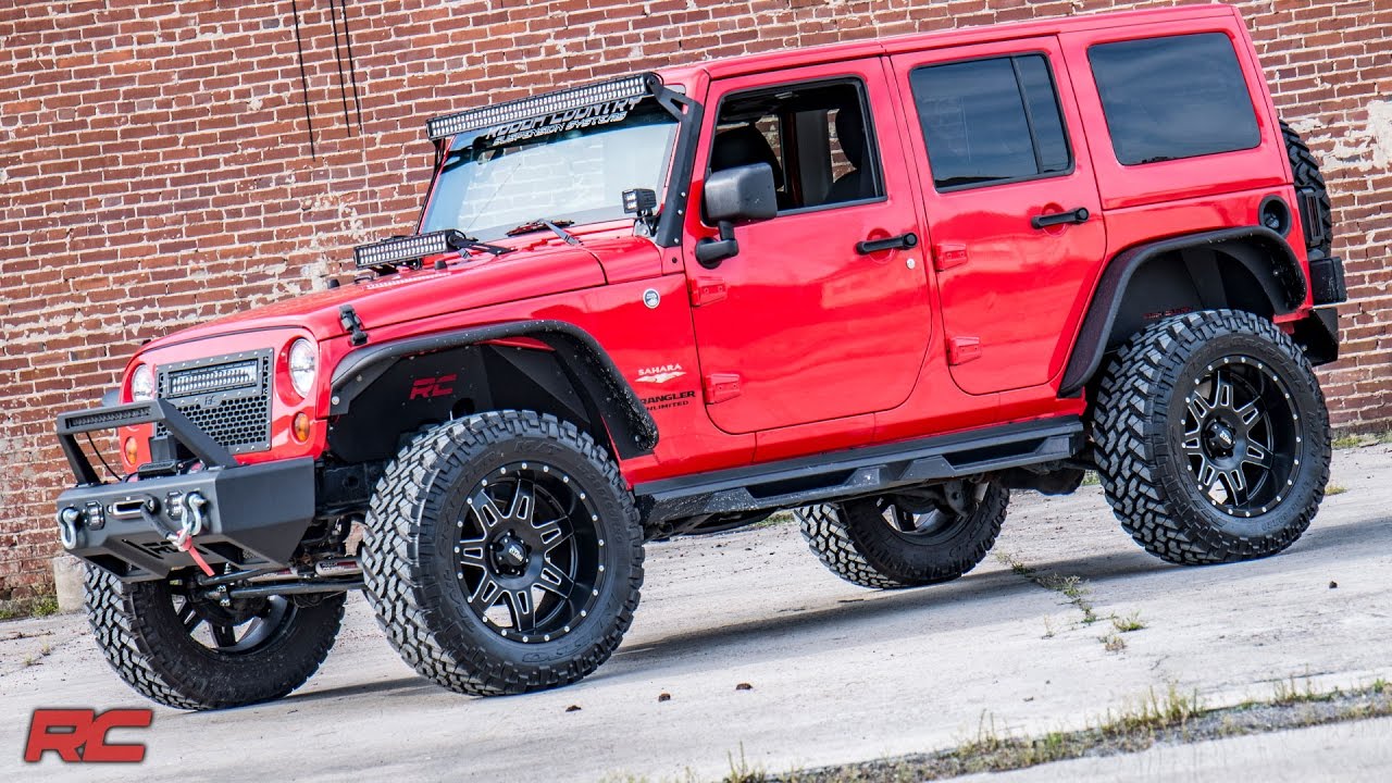 Installing 2007-2017 Jeep Wrangler Unlimited JKU 3.5-inch Suspension Lift Kit by Rough Country