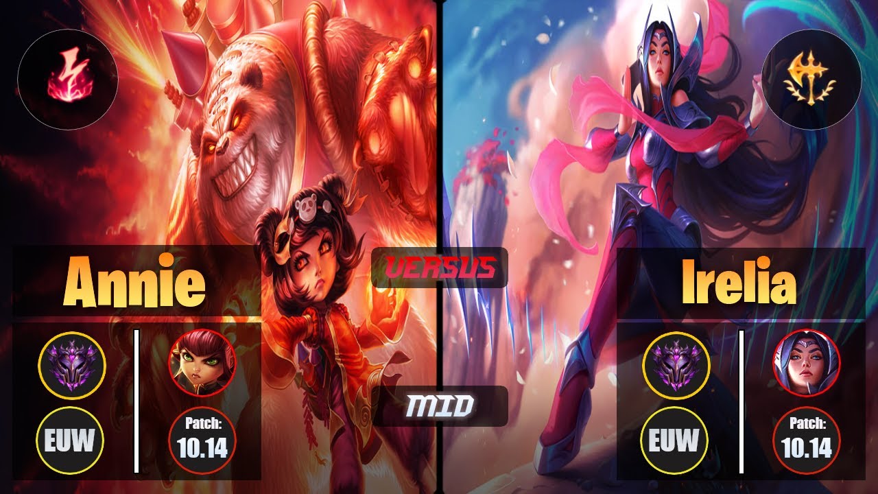Master ANNIE [Electrocute] (Mid) VS  IRELIA - Master EUW Patch 10.14