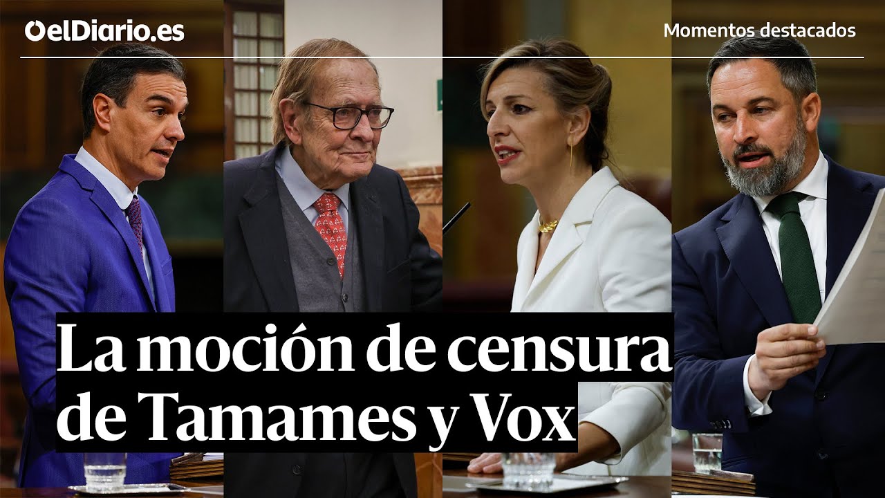 Resumen de la moción de censura de Tamames y Vox contra el Gobierno