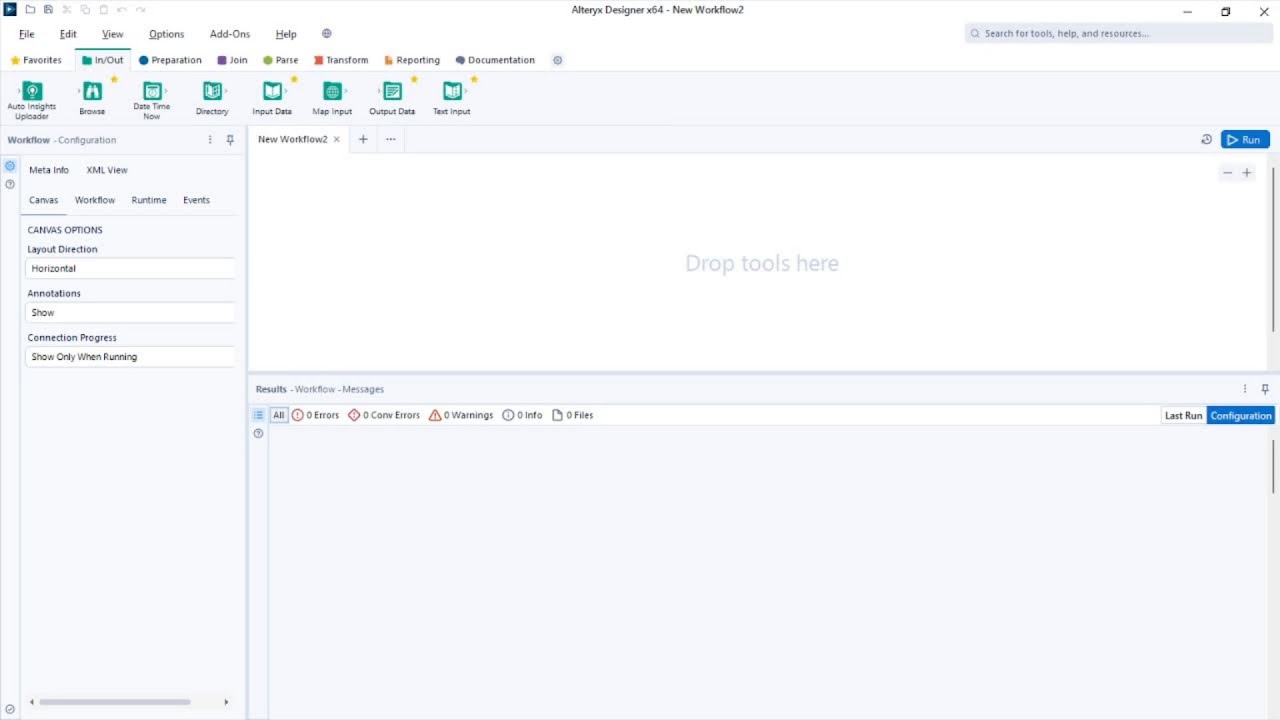 Alteryx Interface