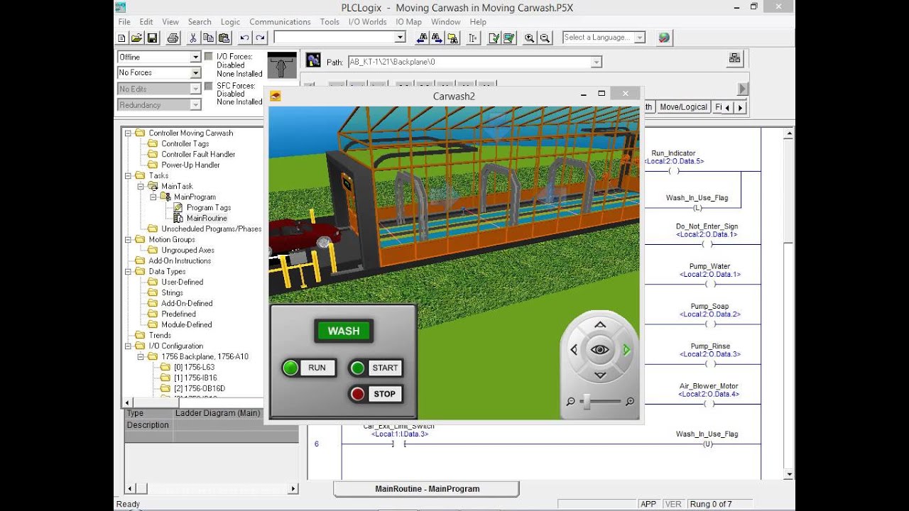PLCLogix 5000 Tutorial 7 - Working With IO Forces - PLC Technician II