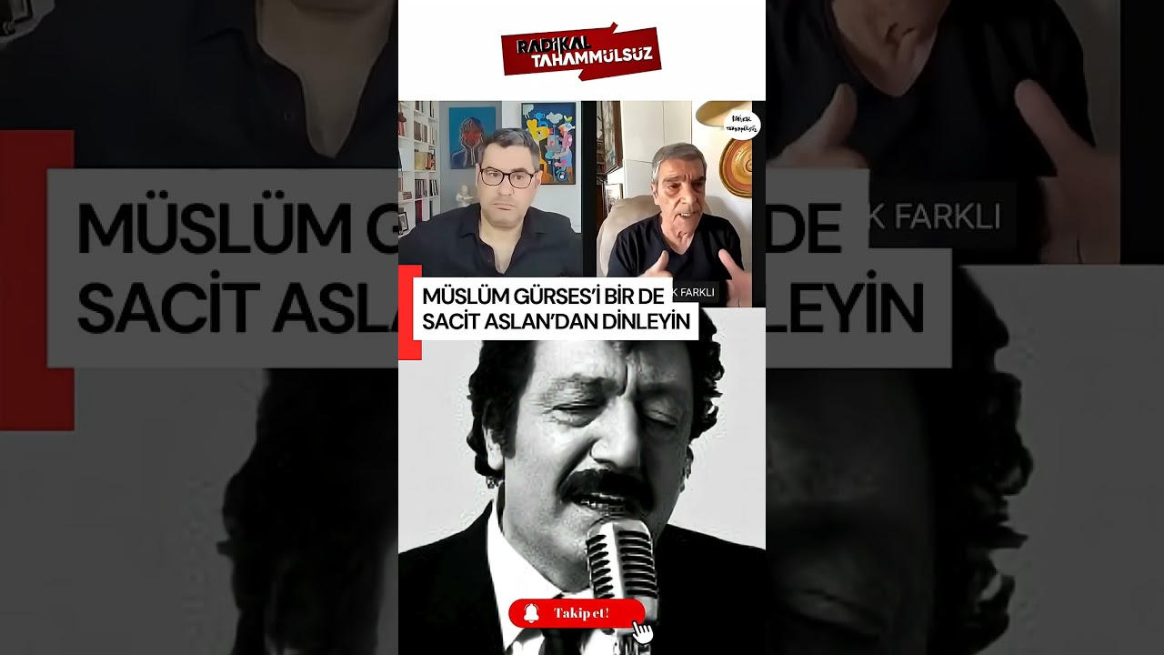 M&uuml;sl&uuml;m G&uuml;rses&rsquo;i&nbsp;bir de Sacit Aslan&rsquo;dan dinleyin! &ldquo;SON DERECE İ&Ccedil;İNE KAPANIK&rdquo;