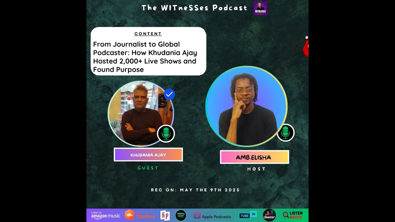 From Journalist to Global Podcaster: How Khudania Ajay Hosted 2,000+ Live Shows and Found Purpose