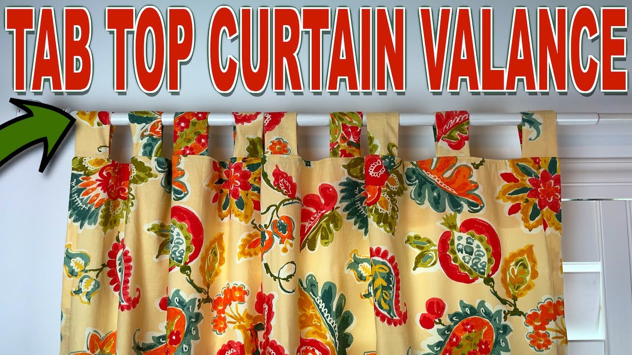 Tab Top Curtain Valance | The Sewing Room Channel
