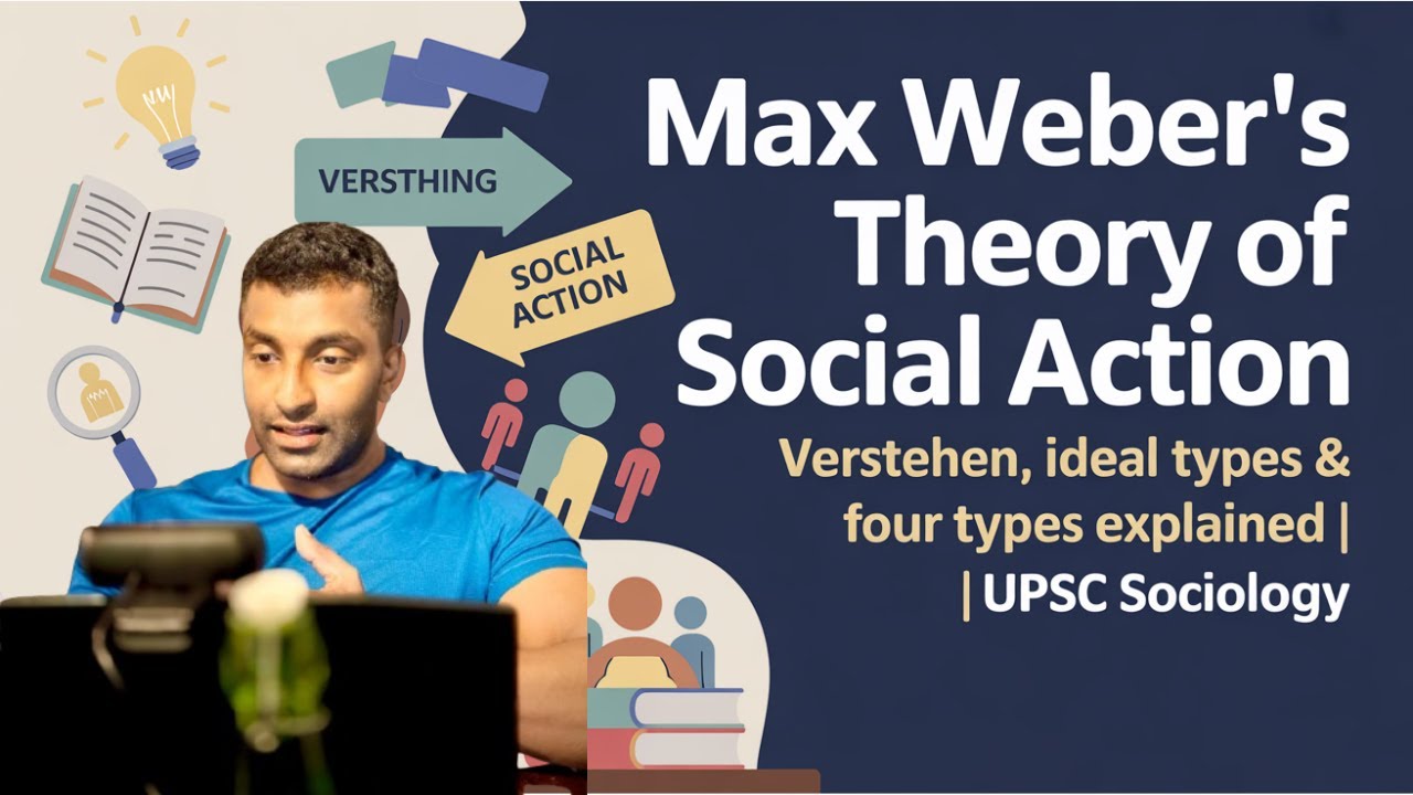 Max Weber’s Theory of Social Action | Verstehen, Ideal Types & Four Types of Action | UPSC Sociology