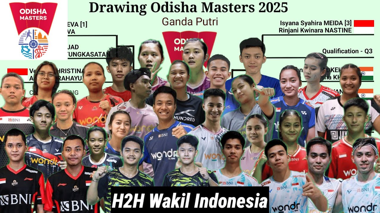 Odisha Masters 2025 draw results _there are pairs Lanny/Tiwi & Rian/Rahmat_