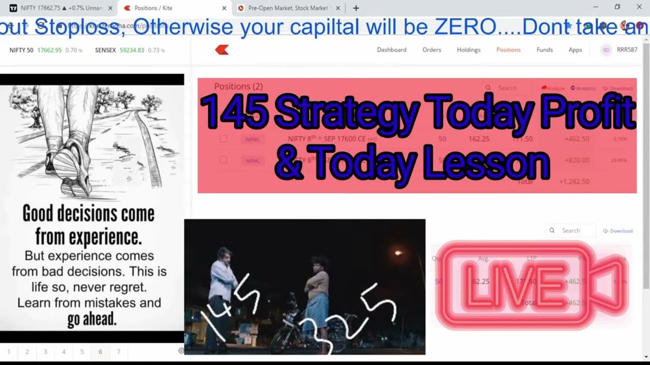 145 Strategy Profit Today|145 Strategy in tamil ||Option Buying Strategy for beginners ||nifty today