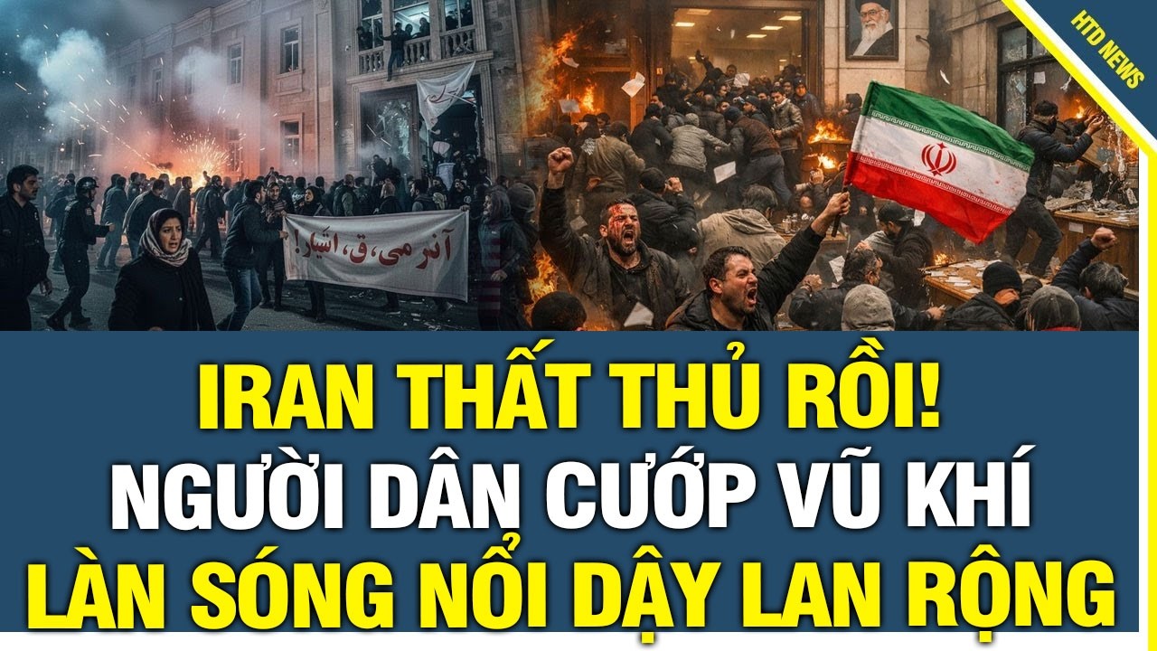Iran Rúng Động: Dân Cướp VŨ KHÍ Làn Sóng Nổi Dậy Lan Rộng, Thái Tử Pahlavi Sẵn Sàng Trở Về Nắm Quyền