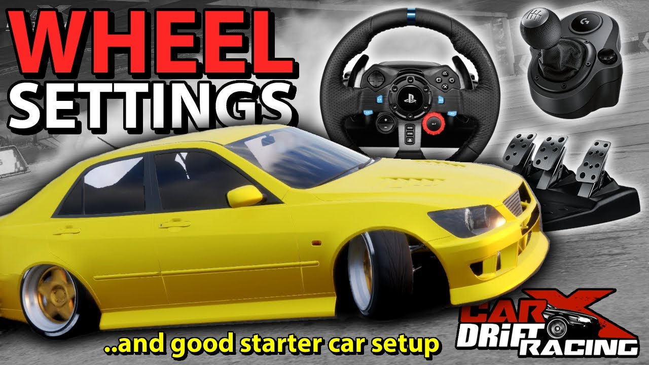 CarX Drift Racing Online G29 steering wheel setup and car settings