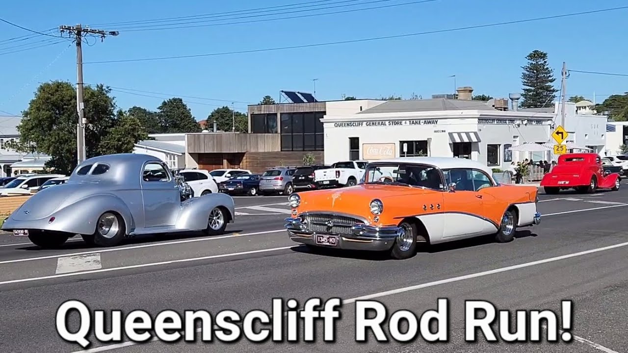 Hot Rods Cruise Into Town Saturday Morning - Queenscliff Rod Run 2024