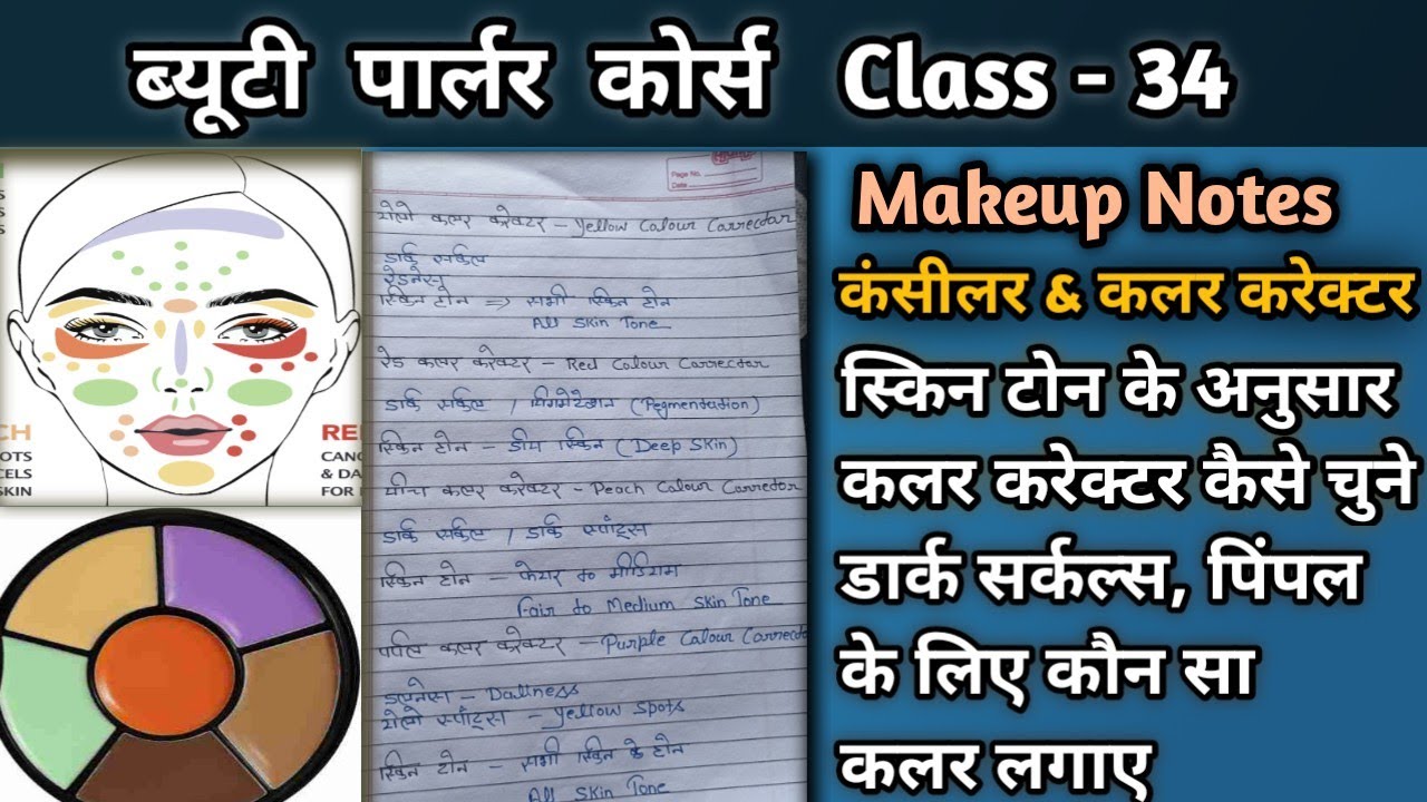 कंसीलर & कलर करेक्टर||How to use Color corrector||Color correcting guide for makeup||Makeup course